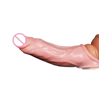 Marirea Penisului Prezervativ Pentru Bărbați Contraceptive Penis Extender Maneca Intim Bunuri Refolosibile Prezervativ Inele Pentru Penis Jucărie Sexuală Pentru Adulți
