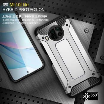 Caz Pentru Xiaomi Redmi Nota 9 Pro 5G Caz Bara de protecție TPU+PC Hibrid Armura Acoperire Pentru Redmi Nota 9 Pro 5G Caz Pentru Redmi Nota 9 Pro 5G