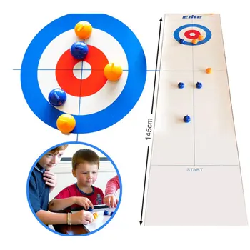 Mini Masa de Curling Minge de Masă Curling Joc Plecându Mingea Dropship educative pentru Copii, tabla de joc jucarii