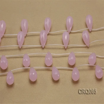JYX Autentic en-Gros 14x25mm în formă de Picătură 10 margele de Cuart roz Piese Șir de 15inch DIY Bijuterii pentru Femei