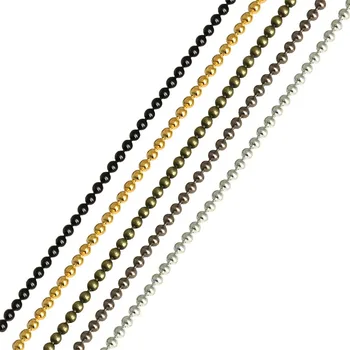 10Yards Nou Dia 1.5/2/2.4 mm Metal Minge de Fier Șirag de mărgele Link-ul de Lanțuri Vrac Negru Rosegold Aur Colier Lanț rezultate Pentru JewelryColor