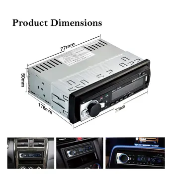 Masina MP3 Player Multimedia Auto Stereo Bluetooth Radio Auto Radio FM Aux de Intrare Receptor Audio Stereo Muzică SD USB MP3 MMC WMA