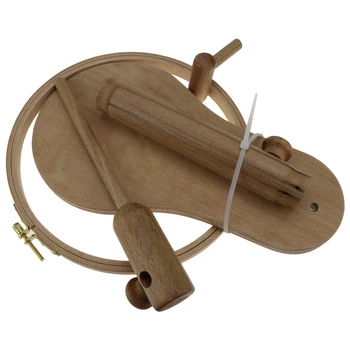 Broderie Suport Cos din Lemn de Broderie și cruciulițe Hoop Set Broderie Cerc Cadru Inel Reglabil Instrumente de Cusut