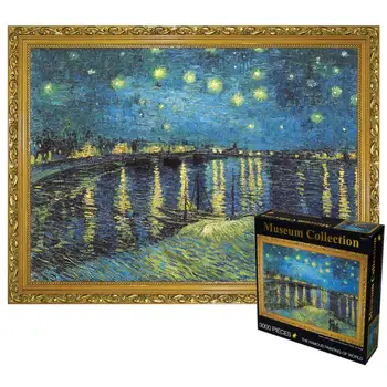LeadingStar 3000buc Mare Cerul Înstelat Van Gogh Puzzle de Educație Timpurie, Jucarie Cadou pentru Copii Adulti