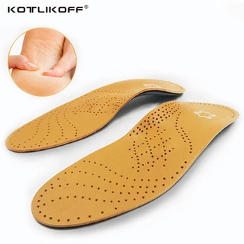 KOTLIKOFF Piele de Înaltă calitate orteze Tălpi de Picior Plat Suport Arc 25mm Pantofi Ortopedice, Talpa de Tălpi pentru Bărbați Și Femei