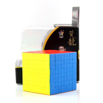 YuXin HuangLong 8x8x8 Magic Cube Puzzle Profesionale de Învățământ Viteza de a Exercita Creier Adult Copii Joc Cubo Magico Jucarie Cadou