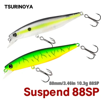 TSURINOYA 88SP Suspendarea Pește Pescuit Nada DW76 10.3 g Momeli Mult de Turnare Bass, Stiuca Jerkbait Momeala Sistem de Circulație a Aborda