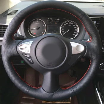 Auto-stying piele volan masina de acoperire accesorii Auto Pentru Nissan Sentra Juke Maxima Infiniti FX FX35 FX37 FX50