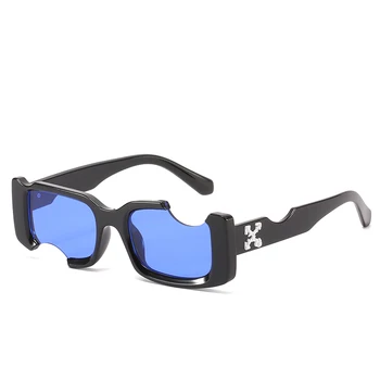 2021 Noua Moda Dreptunghi ochelari de Soare Femei Bărbați Vintage Distinctiv Cadru PC Leopard Degradeuri Lentile Negre Rece Logo-ul Tendință UV400
