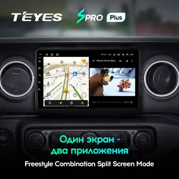 TEYES SPRO Plus Pentru Jeep Wrangler 4 JL 2018 2019 Radio Auto Multimedia Player Video de Navigare GPS Nu 2din 2 din dvd