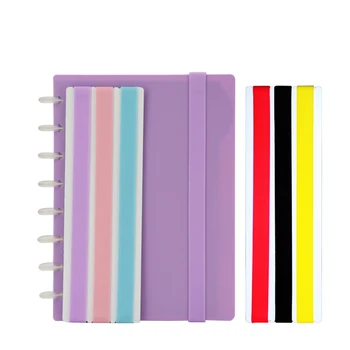 3pcs Notebook Curea Silicon Bomboane de Culoare Banda de A5 Notebook-uri Portabile Notepad Frânghie Pentru Elevi Biroul de Carte Curele de Legare