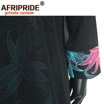 Africa de Două Bucata Set Top si Pantaloni pentru Femei AFRIPRIDE Etaj Lungime Șifon Top+Full Lungime Pantaloni Largi A1926006