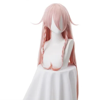 110cm Femei VOCALOID3 Biblioteca IA peruca cosplay IA roz parul lung cu impletituri peruca costume de Halloween anime costum de recuzită peruca