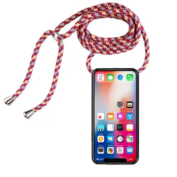 Caz de telefon pentru LG K8 Lte K9 2018 2017 caz de silicon capac curea curea de umăr coardă coque pentru LG K8 Plus 2018