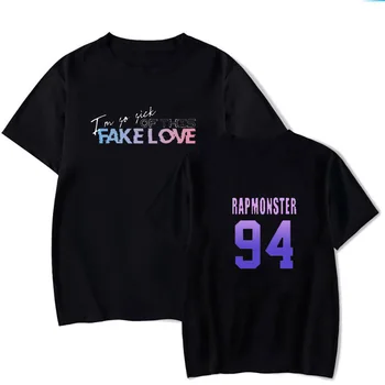 2019 Kpop dragoste falsa T-shirt 92jin 97jungkook alfabet de imprimare Bangtan Boys Harajuku maneci scurte pulover T-shirt