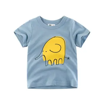 2-8Y de Imprimare de Desene animate Baieti Dinozaur T Camasa Pentru Summer Infant-Copii Băieți Fete Leu T-Shirt Haine de Bumbac Copilul Scrisoare Topuri