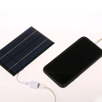 2.5 W 5V Panou Solar Cu USB Port siliciu Monocristalin Solar Compact Încărcător de Telefon Mobil Banca de Putere Încărcător Portabil
