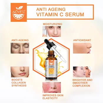 30ml Anti imbatranire cu Vitamina C Ser Anti-rid Lichid de Hidratare Hidratare Esența VC Vitamina C Esență de Albire Faciale Vitam