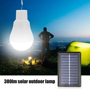 5V 15W 300LM în aer liber, Solar, Lampa USB Reincarcabila Led Bec Portabil Solare Panou de Iluminat în aer liber Camping Cort Lampă Solară