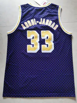 NBA Bărbați Los Angeles Lakers #33 Abdul-Jabbar Baschet Tricouri Retro, Violet