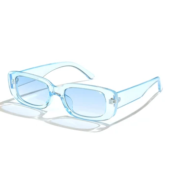 Femei Ochelari 2020 Moda Mic Pătrat Albastru Clar ochelari de Soare Roz Femeie Tendință de Nuante pentru Femei Vintage oculos feminino UV400