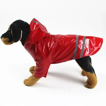 S-XL Animale de companie Câine Haine Impermeabile cu Glugă Benzi Reflectorizante Caini Haina de Ploaie Impermeabile Jachete în aer liber Respirabil Haine Pentru Catei