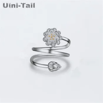 Uini-Coada hot nou 925 inel argint femei versiunea coreeană de moda dublu-strat de stea cu cinci colțuri coada inel dulce