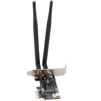 PCI-E X1 la M. 2 unitati solid state E-Cheie de Rețea Wireless Adaptor Convertor Card cu Bluetooth pentru PC Desktop