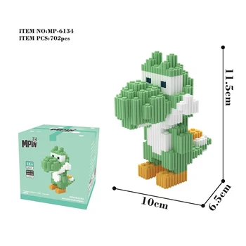 624pcs+ Magic Blocuri Mario Bros Luigi Kinopio Model de Conexiune Cifre Asamblare Mini Cărămizi Jucarii Pentru Copii