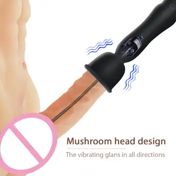 YOTEFUN Silicon Uretral Sunet Vibratoare 16 Viteza Uretral Dilatator 360° Stimularea înfășurați în Jurul valorii de Vibrații уретра Magazinul de Jucării Sexuale