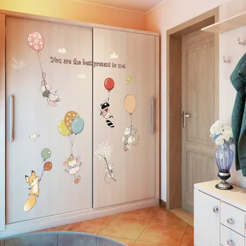 Baloane cu Aer cald Autocolante de Perete pentru camera copii Mouse-ul de Perete Autocolant Decor Acasă Living vinil de Artă Murală Tatuaj
