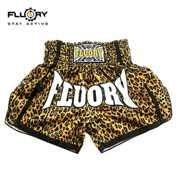 Fluory imprimare Lupta pantaloni scurți de Box pantaloni Scurți broderie patch-uri de Muay thai shorts