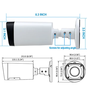 Dahua IPC-HFW4431R-Z 4MP Noapte Camera 60m IR 2.7~12mm Obiectiv VF Motorizarea de Zoom Focalizare Automată Bullet Camera IP POE Securitate