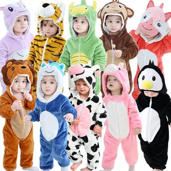 Salopetă pentru copii de Iarna Kigurumi Leu Costum Pentru Fete Baieti Copilul de Animale Salopeta Haine pentru Sugari, Pijamale Copii Salopete ropa bebes