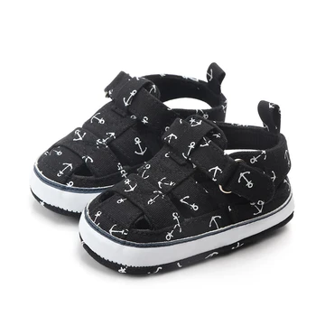 Pantofi pentru copii Pentru Nou-născuți de Imprimare Ancora Model Infant Toddler Talpă Moale Pantofi de Panza Sokken 2019 New Sosire Primul Walker Pentru 0-18M