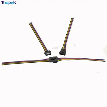 10 Perechi de 6 pini conectori JST de sex Masculin și de sex Feminin plug-and-socket conectarea SM Cablu de Sârmă pentru 6 Pin RGB CCT Benzi cu LED-uri