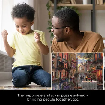 1000 de Mare pentru Adulți Și Copii Puzzle Festival Cadou Virtual de Puzzle Crăciun Puzzle din Lemn Pentru Adulți, Copii Jucării de Crăciun