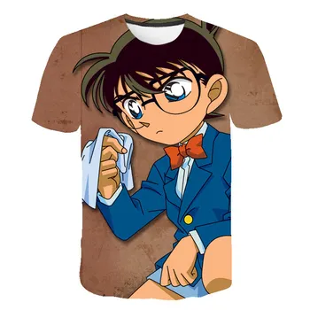 Copii Îmbrăcăminte pentru Bărbați și Femei Casual T-shirt de Vară 2020 Frumos și Drăguț Detectiv Conan -Seller-O-Gât Topuri