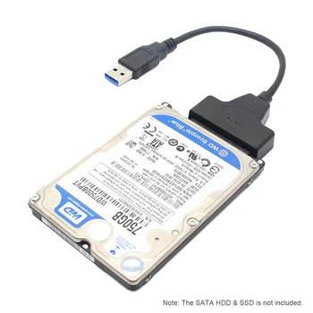 USB 3.0 la SATA Convertor Adaptor USB3.0 La SATA 22Pin Cablu de Până La 6Gbps Suport 2.5