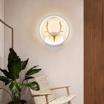 Noul Designer De Creatie Noptieră Lampa De Perete Camera De Zi Pătrat Rotund Minimalist Modern De Perete Led Culoar Scara Dormitor