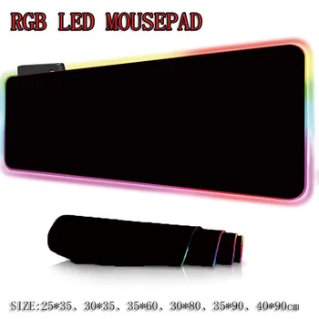 XGZ Complet Negru RGB Mari Gaming Mouse Pad Gamer Condus de Calculator pad Mat Mare cu Lumina de Fundal 1200X600/400X900MM