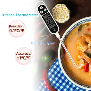 10buc Termometru Digital Alimentare Sondă TP300 Pentru Bucatarie Carne Apă, Lapte, Ulei, Supa Ceai Electronic Temperatura Cuptorului Instrument de Măsurare