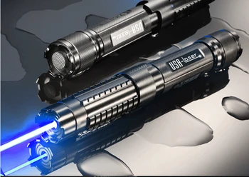 Puternică Putere Militară laser Albastru pointer 5000000m 500w 450nm Lanterna meciul de Ardere/de lemn Uscat/lumânare/negru/tigari+5 capace