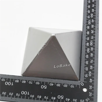 (3pcs/lot) Big 8.2*8.2*6cm aluminiu piramida ou tartă mucegai tiramisu matrite de ciocolata tort de matrite nu include cadru titular
