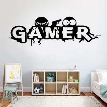 Perete Decal Gamer Eat Sleep Joc Controler De Joc Video De Perete De Vinil Tapet Autocolant Băieți Dormitor Decor Interior Creativ S4