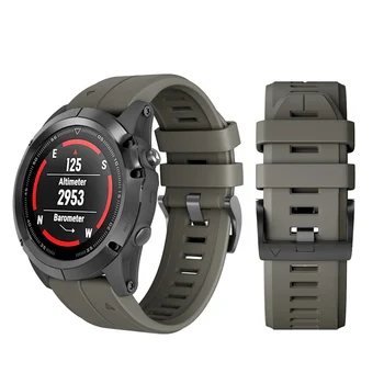 26 22mm Silicon Watchband pentru Garmin Fenix 6X 6 Pro Ceas de Eliberare Rapidă Ușor a se potrivi Încheietura mâinii Banda Curea Pentru Fenix 5X 5 Plus 3 ore si 3 ore