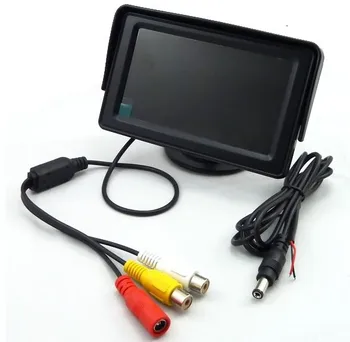 Wireless Styling Auto de 4.3 inch TFT LCD Ecran Monitor Auto de Afișare pentru Retrovizoare Reverse Camera de Rezervă Auto Ecran TV