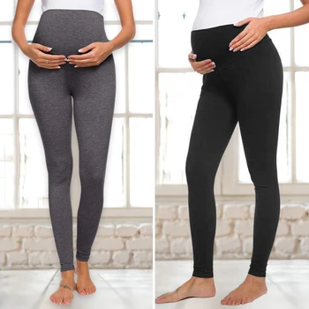 Mare Dimensiune Jambiere Noua Maternitate Pantaloni Jambiere Femei Gravide Subțire Și Moale De Bumbac, Pantaloni Cu Talie Înaltă Haine