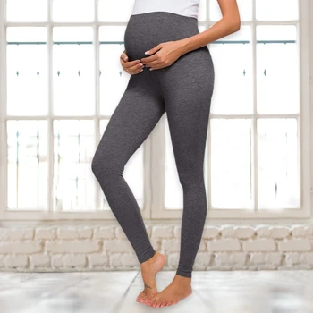 Mare Dimensiune Jambiere Noua Maternitate Pantaloni Jambiere Femei Gravide Subțire Și Moale De Bumbac, Pantaloni Cu Talie Înaltă Haine