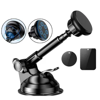 Universal Magnetic Masina cu Suport pentru Telefon Pentru iPhone 11 Pro Xs Max Telescopic cu ventuza Magnet Mașină de Montare Suport de Telefon Mobil Stand